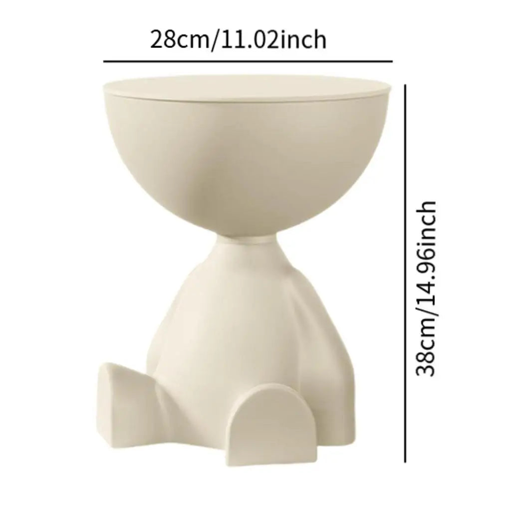 Creative Side End Table Flat Head Side Rack Bedroom Bedside Table Household Sofa Balcony Movable Mini Table Small Apartment Tea