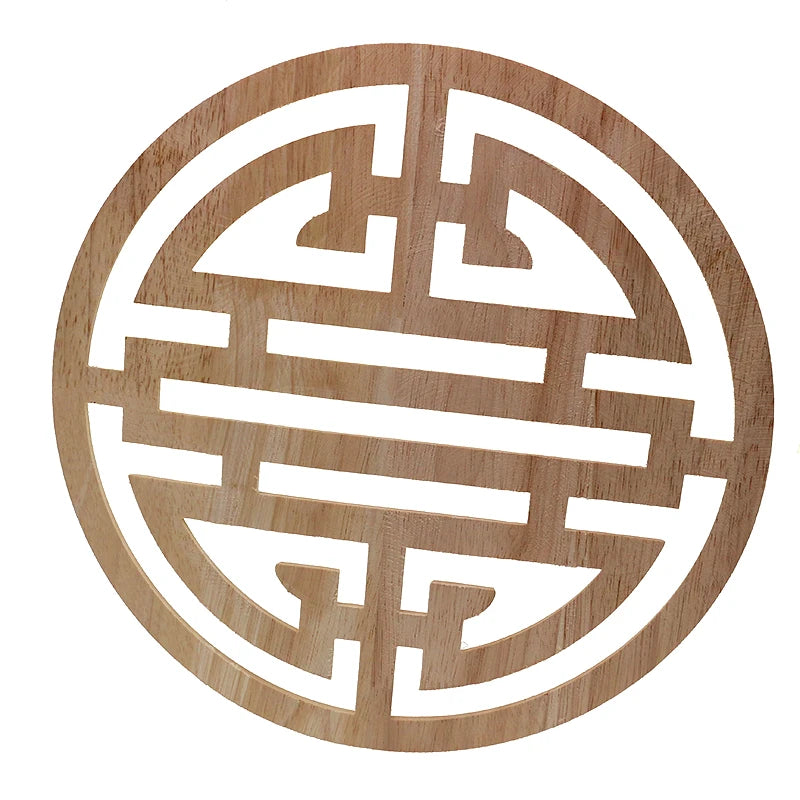 VZLX Floral Wood Carved Decal Corner Appliques Frame Wall Doors Furniture Woodcarving Decorative Wooden Figurines Crafts