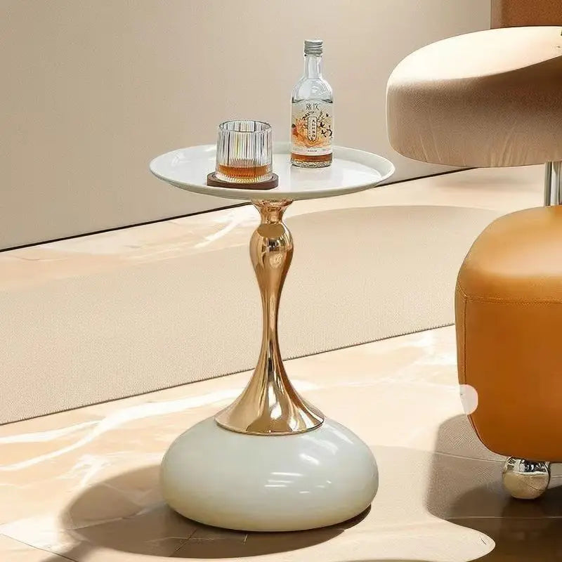 Coffee Table for Living Room Mermaid Style Side Table Nordic Balcony Household Round Table Home Decoration Garden Supplies