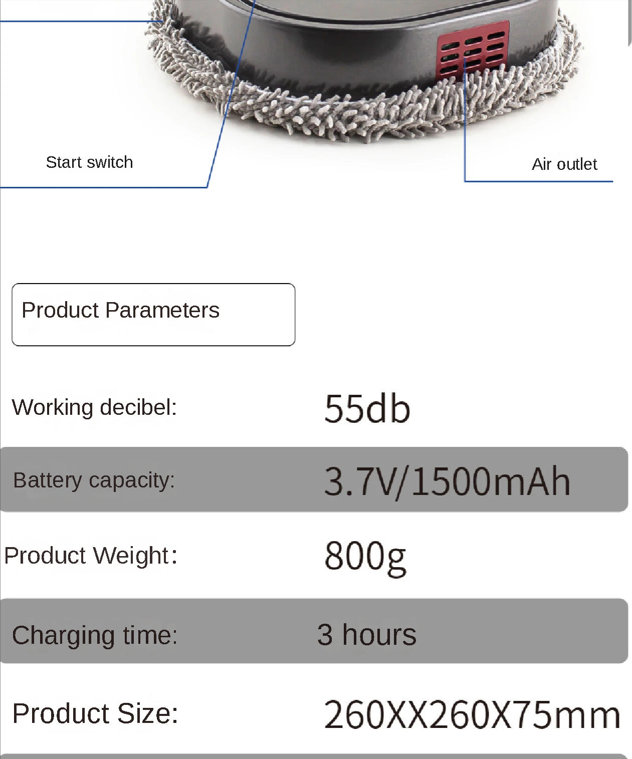 NEW Rechargeable Smart Sweeping and Mop Robot Vacuum Cleaner Dry and Wet mopping robot Home Appliance with Humidifying Spray