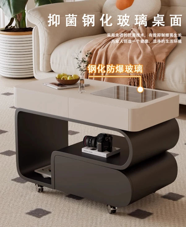 Simple Style Side Table Sofa Aesthetic Modern Style Coffee Tables Storage Drawers Mesa De Centro Sala Living Room Furniture