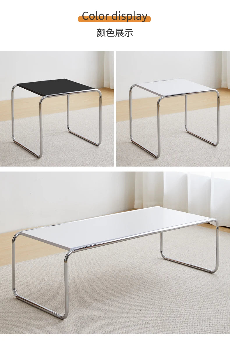 Women Steel Simplicity Coffee Table Modern Design Metal Unique Coffee Table Advanced Living Room Mesa Centro Patio Furniture