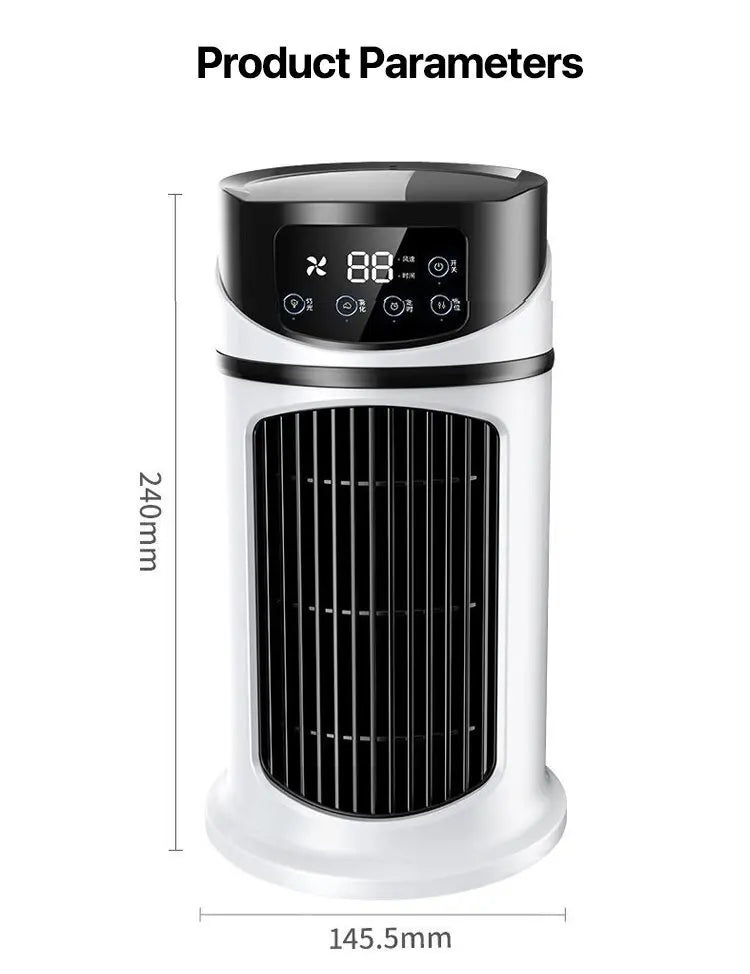 Home Dormitory Air Conditioner Fan Desktop Timer Electric Fan Portablehumidification Electric Fan Table Fan Air Cooler
