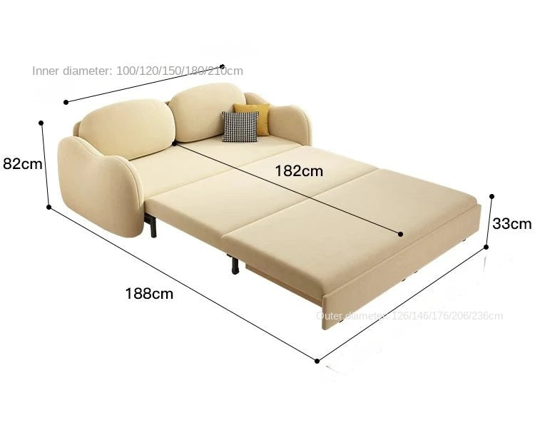 Economical Home Furniture Modern Design Living Room Multi-functional Foldable Sofa Bed
