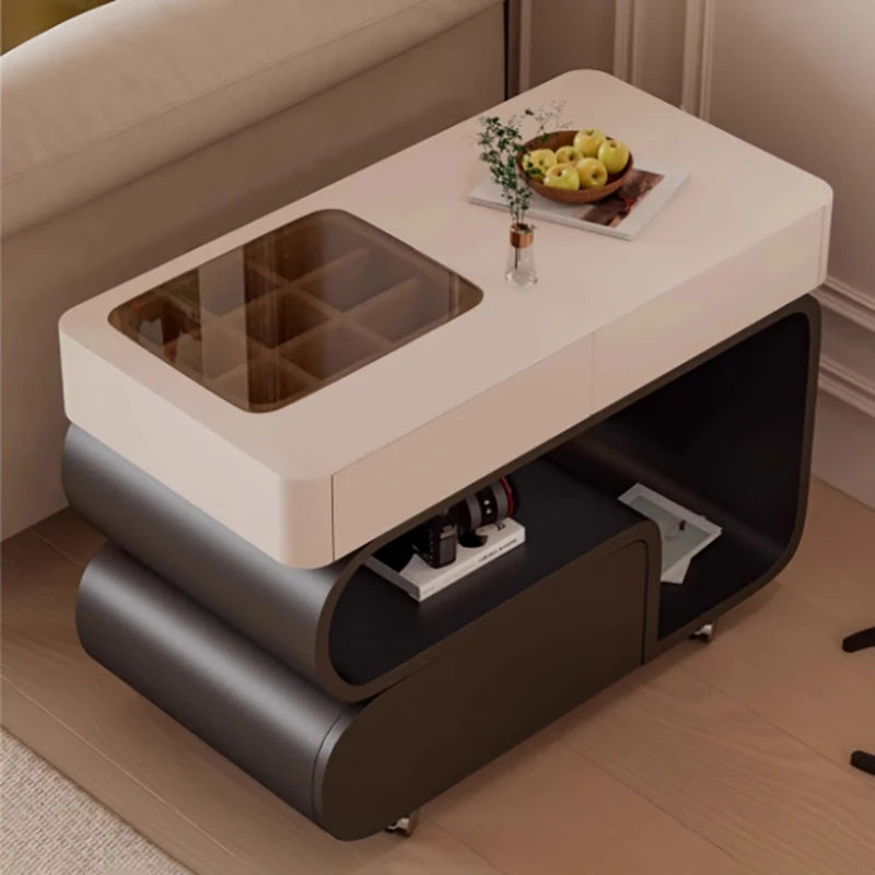 Simple Style Side Table Sofa Aesthetic Modern Style Coffee Tables Storage Drawers Mesa De Centro Sala Living Room Furniture