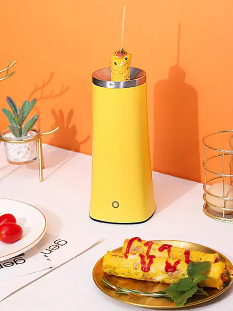 220V Electric Automatic Multifunctional Mini Egg Roll Maker Omelette Breakfast Egg Boiler Kitchen Cooking Tools Egg Cooker EU