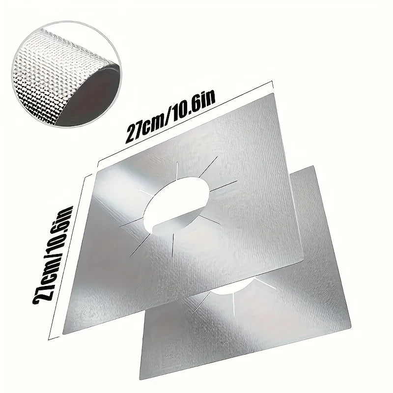 4PCS High Quality Ultra Thick Reusable Gas Stove Protection Pad - Glass Fiber Inner Lining Cover, Easy To Clean, Kitchen Tool