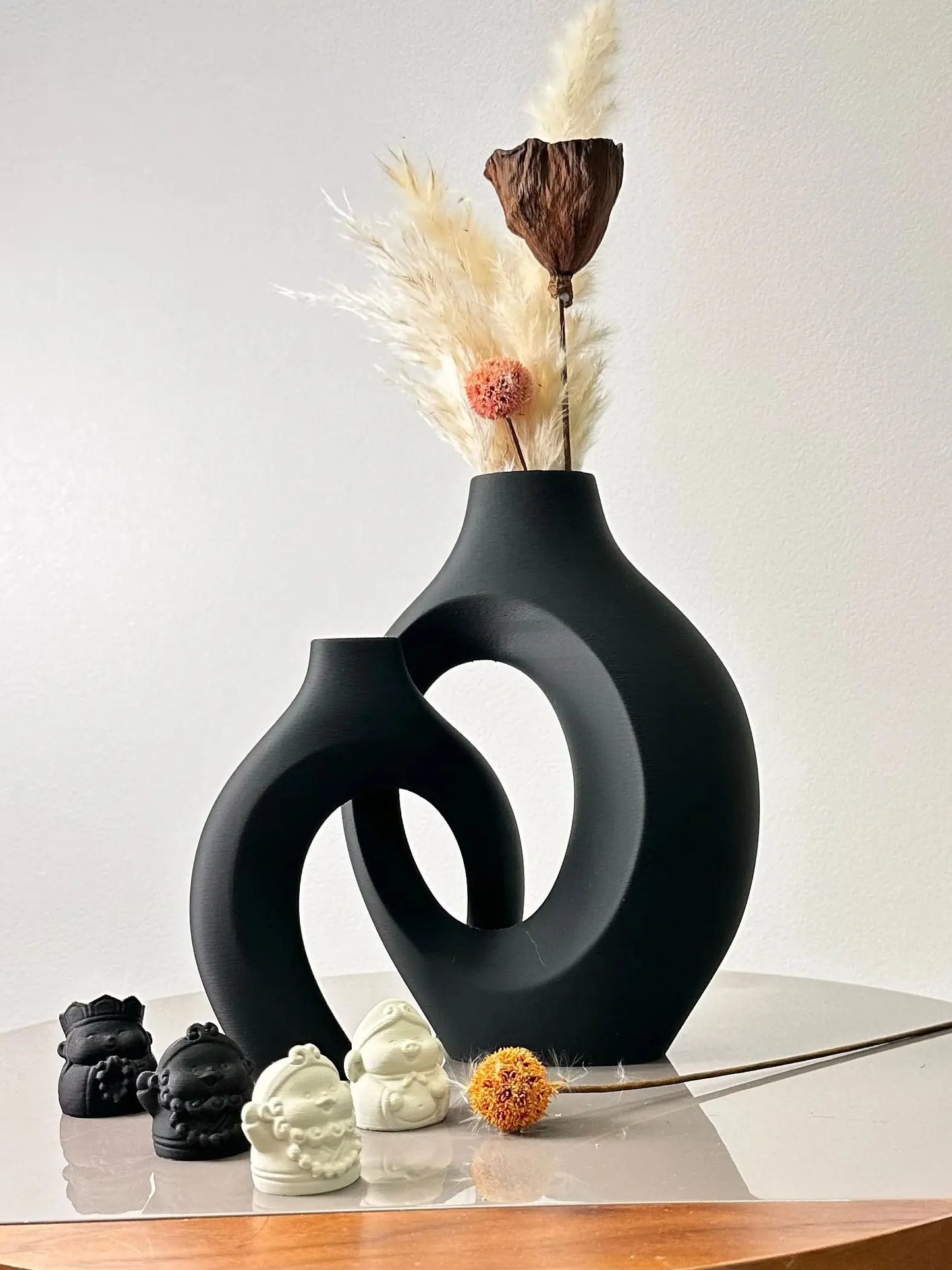 2 Piece Hug Large Size Dried Vase Max 8.66 Inch, Suitable for Home Decoration Ornaments, Office Decoration Flower Arrangement Dr