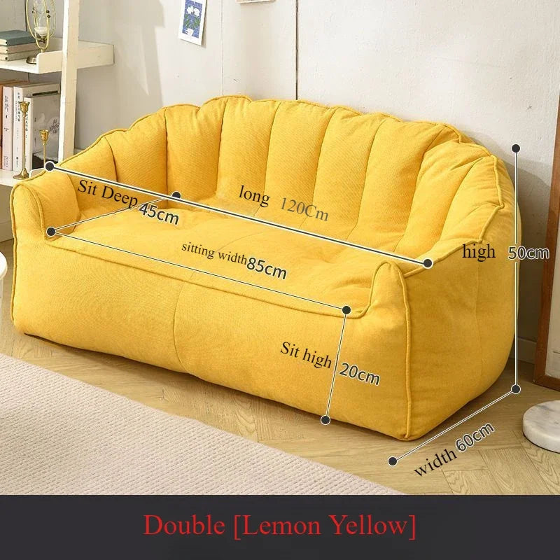 Modern Fashion Lazy Sofa Tatami Living Room Bedroom Balcony Double High end Small Sofa