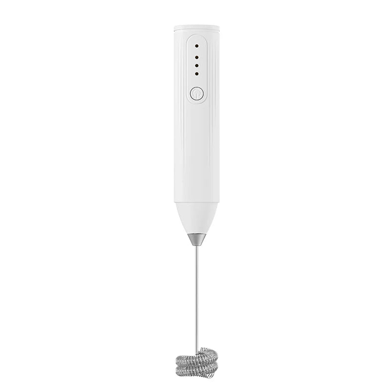 Wireless portable electric milk mixer, stainless steel mini milk frother, coffee mixer, egg beater, sauce mixer, kitchen tools