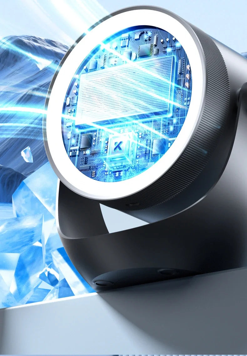 New Remote Control Smart Appliances 5000mAH touch screen remote control desktop high speed circulation fan style bladeless fan