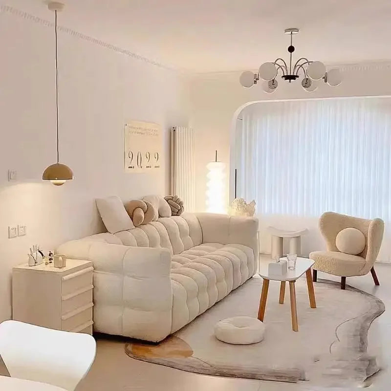 White European Living Room Sofa Filler Large Corduroy Bedroom Living Room Sofas Nordic Modern Salas Comprimidas Home Furniture