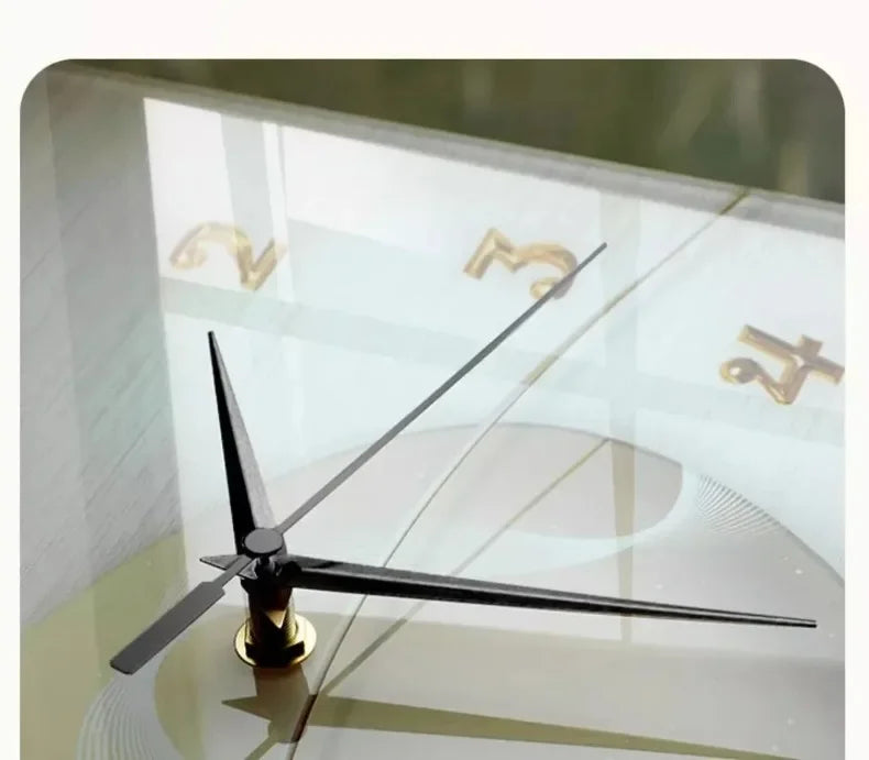 Double-sided Wall Clock Creative Living Room Mural Corner Corner Clocks Modern Art LED Light Wall Clock Hanging Decoration