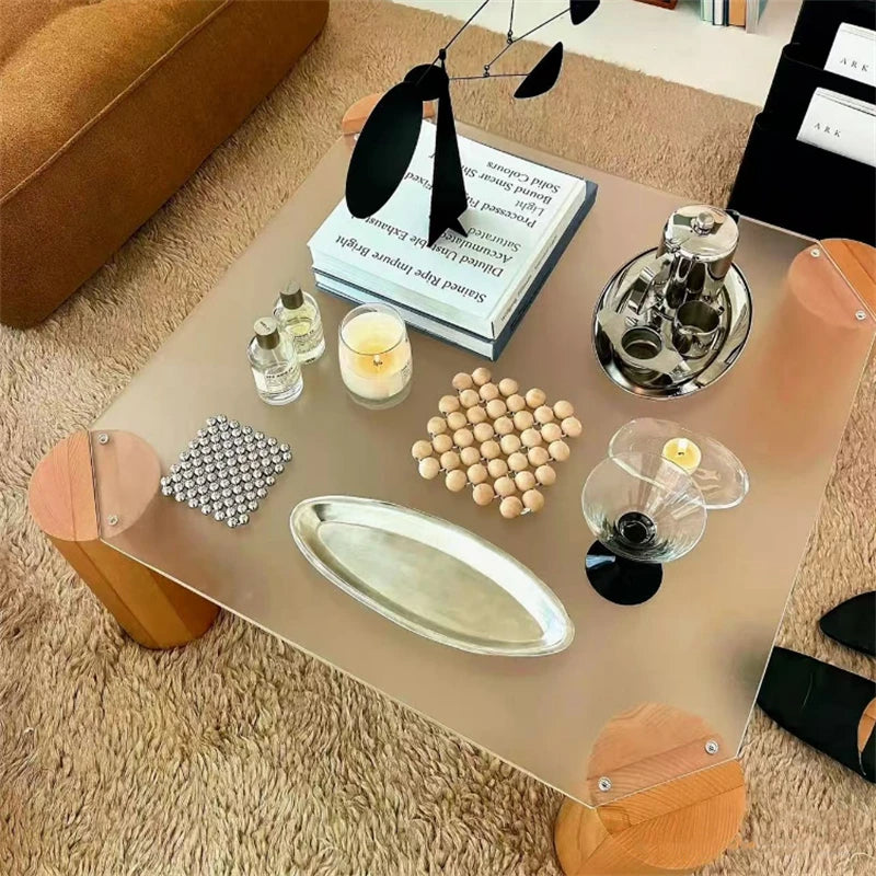 Modern Living Room Center Coffee Tables Luxury Industrial Home Decor Coffee Table Simple Design Mesa De Centro Sala Furniture