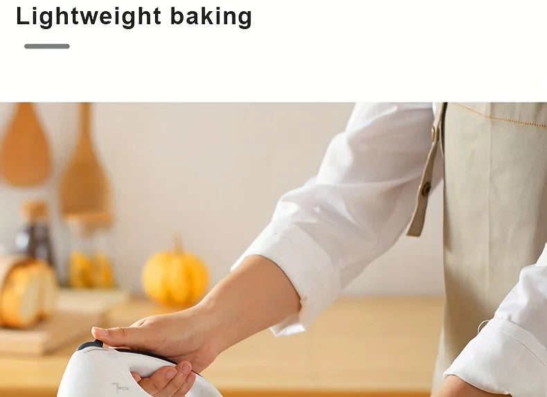 Electric Hand Mixer Kitchen Beater Spiral Whisk Stand Cake Baking Food Blender Egg Beater Cream Dough Hand Electric Mixer