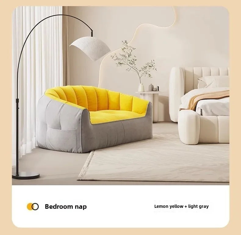 Modern Fashion Lazy Sofa Tatami Living Room Bedroom Balcony Double High end Small Sofa