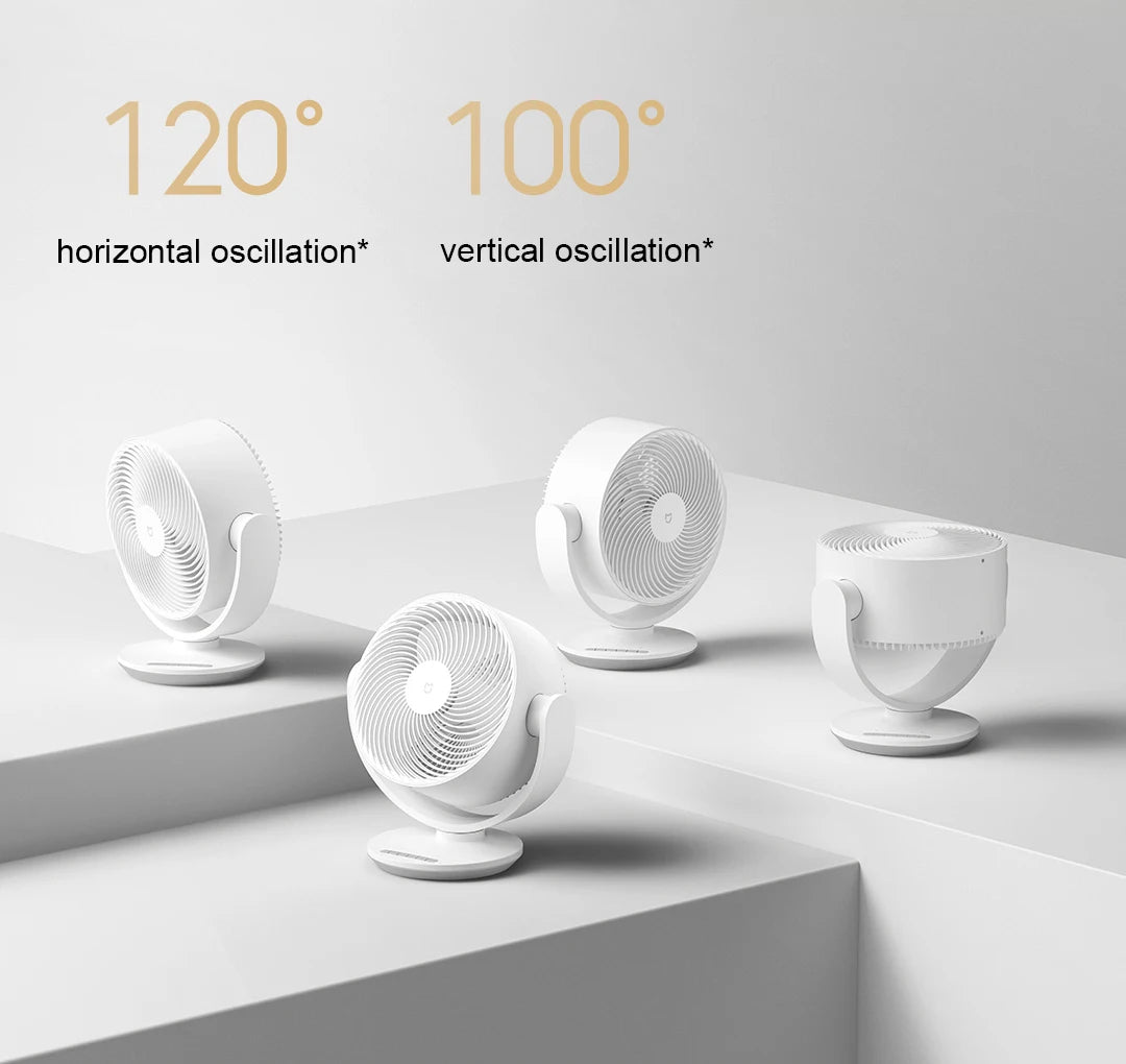 NEW Xiaomi Mijia DC Inverter Desktop Circulation Fan Smart Three-Dimensional Lightweight Desktop Electric Fan Mi home App