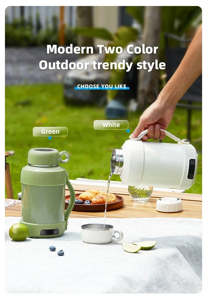 1.2L Electric Kettle Portable Kettle 316 Stainless Steel Kettle Reservation Insulation Kettle Automatic Power Off Adjust Tempera