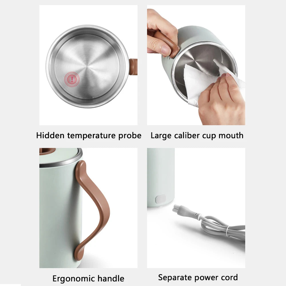 350ml Electric Health Pot Water Kettle Boiler Milk Heater Tea Maker Stew Cup Slow Cooker Office Warmer Porridge Boiling Machine