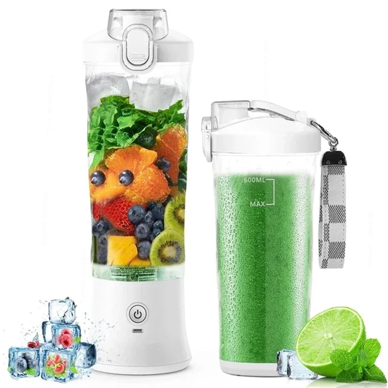 Zai Xiao Portable blender mixer 600ML Electric Juicer Fruit Mini Blender 6 Blades For Shakes and Smoothies Juicer Sport Outdoor