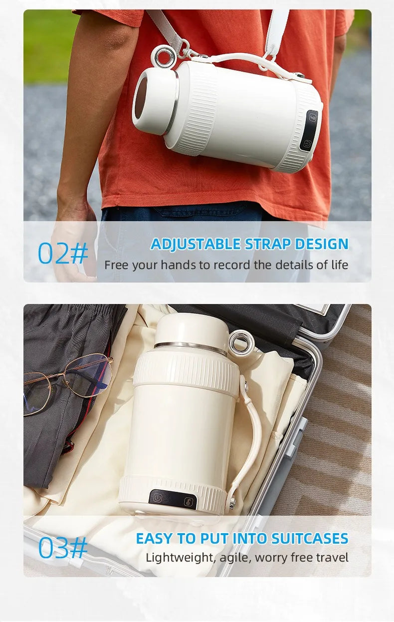 1.2L Electric Kettle Portable Kettle 316 Stainless Steel Kettle Reservation Insulation Kettle Automatic Power Off Adjust Tempera