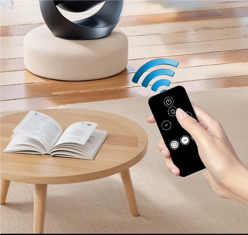 New Remote Control Smart Appliances 5000mAH touch screen remote control desktop high speed circulation fan style bladeless fan