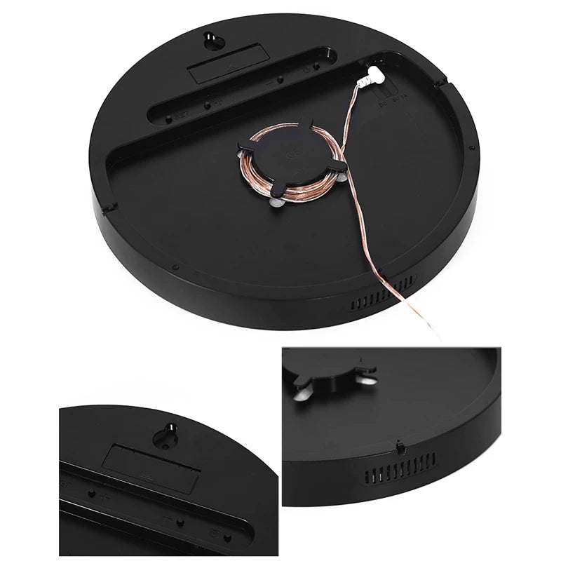 Digital Electronic Clock With calendar Large Display Wall Hanging Clock Home Deco LED Clock Smart dazzling Color Watch
