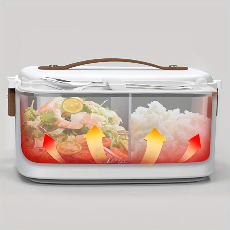 1.8L Electric Lunchbox Food Heater Car And Home Use Portable Lunch Heater Stainless Steel Portable Food Warmer,