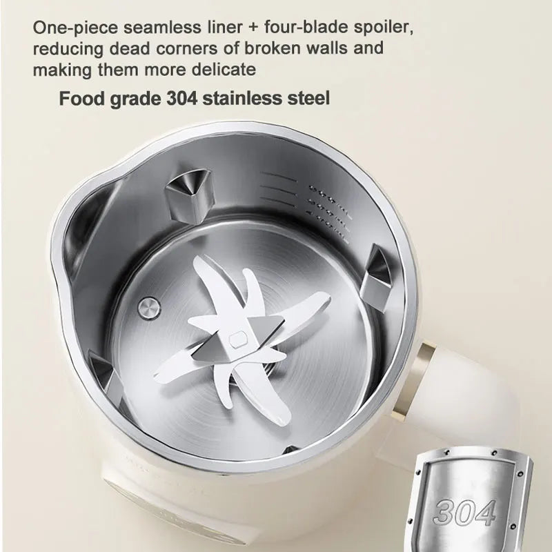 220V/110V Electric Soybean Milk Machine Automatic Intelligent Food Blender Fruit Juicer Water Boiling Kettle Rice Paste Maker