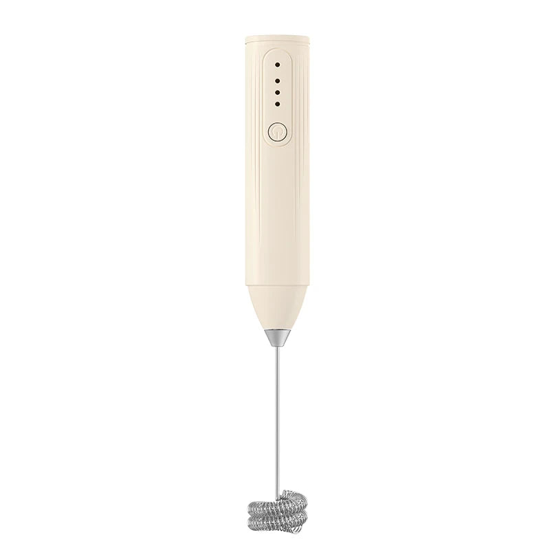 Wireless portable electric milk mixer, stainless steel mini milk frother, coffee mixer, egg beater, sauce mixer, kitchen tools