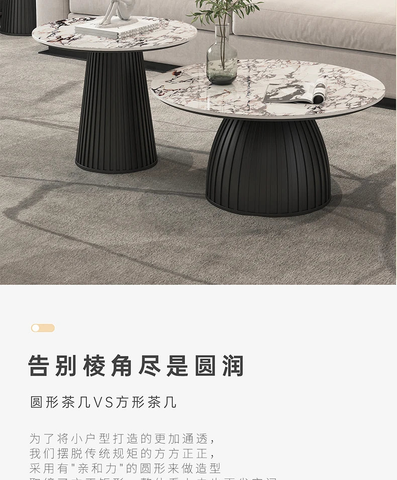 Designer White Coffee Table Round Kitchen Home Unique Coffee Tables Living Room Nordic Tavolino Da Salotto Furniture Decoration