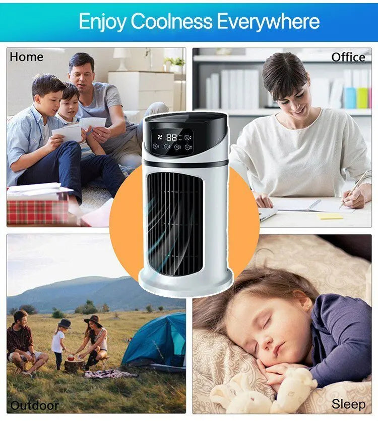 Home Dormitory Air Conditioner Fan Desktop Timer Electric Fan Portablehumidification Electric Fan Table Fan Air Cooler
