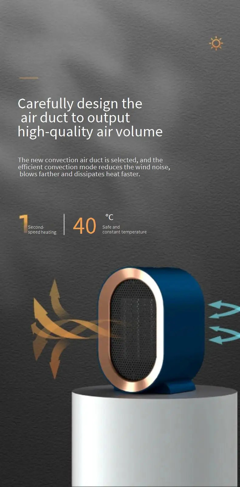 Heating Heater Household Warm Air Blower Small Electric Heater Portable Office Desktop Electric Heater