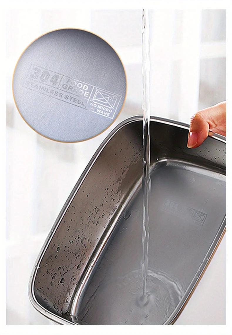 1.8L Electric Lunchbox Food Heater Car And Home Use Portable Lunch Heater Stainless Steel Portable Food Warmer,
