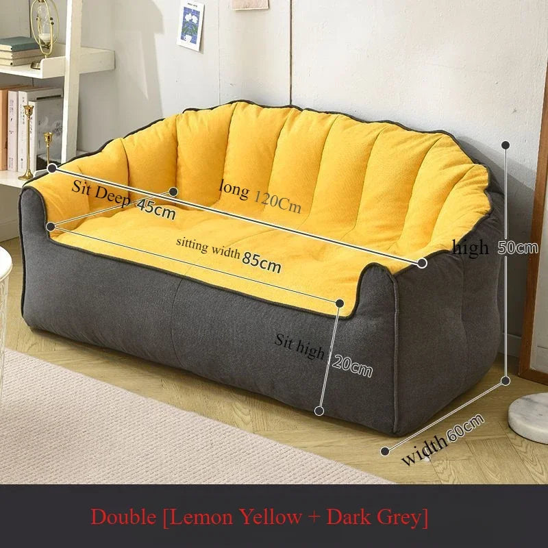 Modern Fashion Lazy Sofa Tatami Living Room Bedroom Balcony Double High end Small Sofa