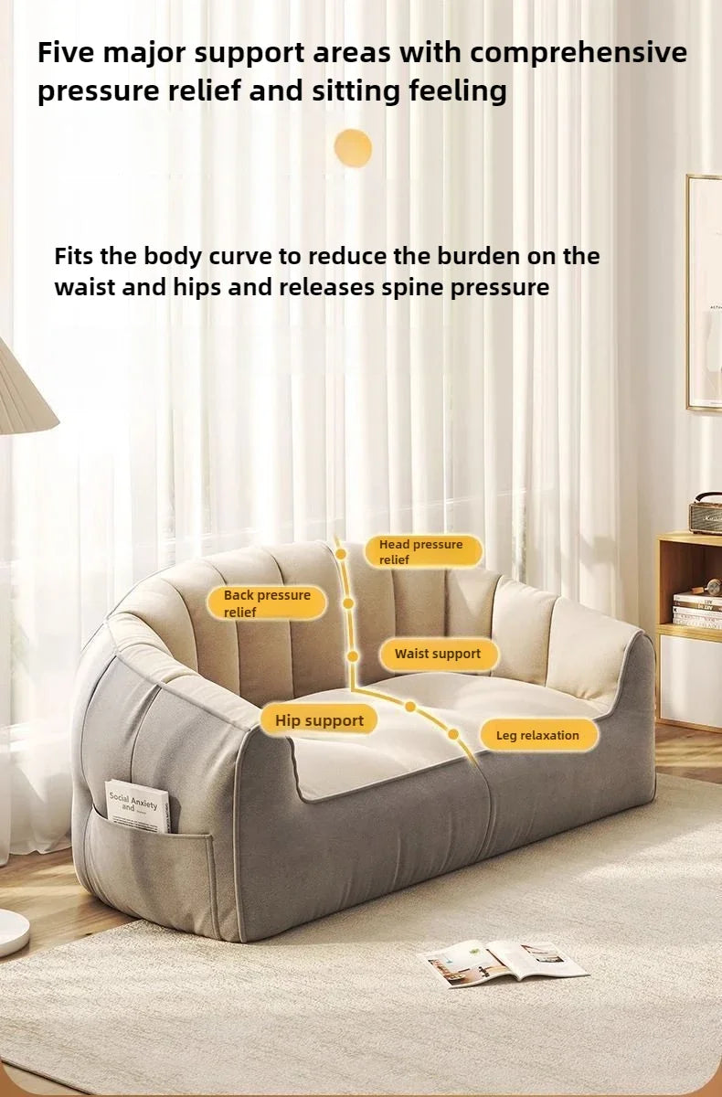 Modern Fashion Lazy Sofa Tatami Living Room Bedroom Balcony Double High end Small Sofa