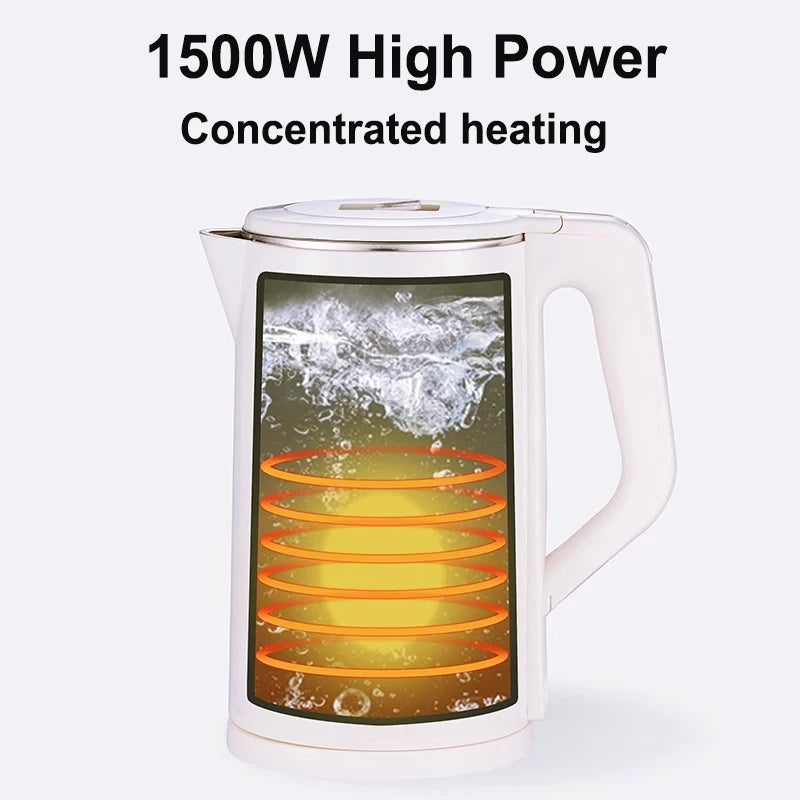 1500W LED Digital Display Electric Kettle 3L Stainless Steel Household Thermal Insulation Automatic Power-off Electric Kettle