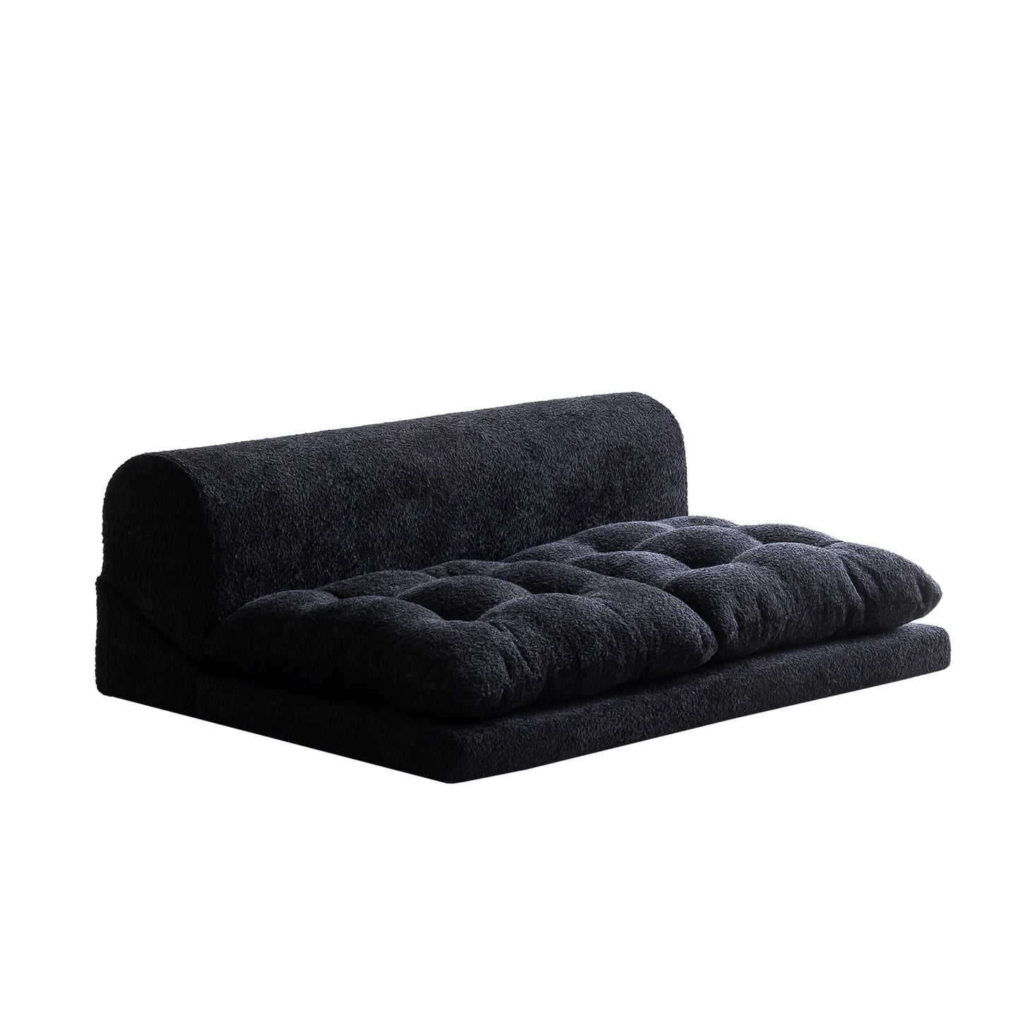 Minimalist White Fabric Living Room Sofa, Super Soft and Comfortable Tatami Module Lazy Sofa, Warm Home Furniture Salon FYLS
