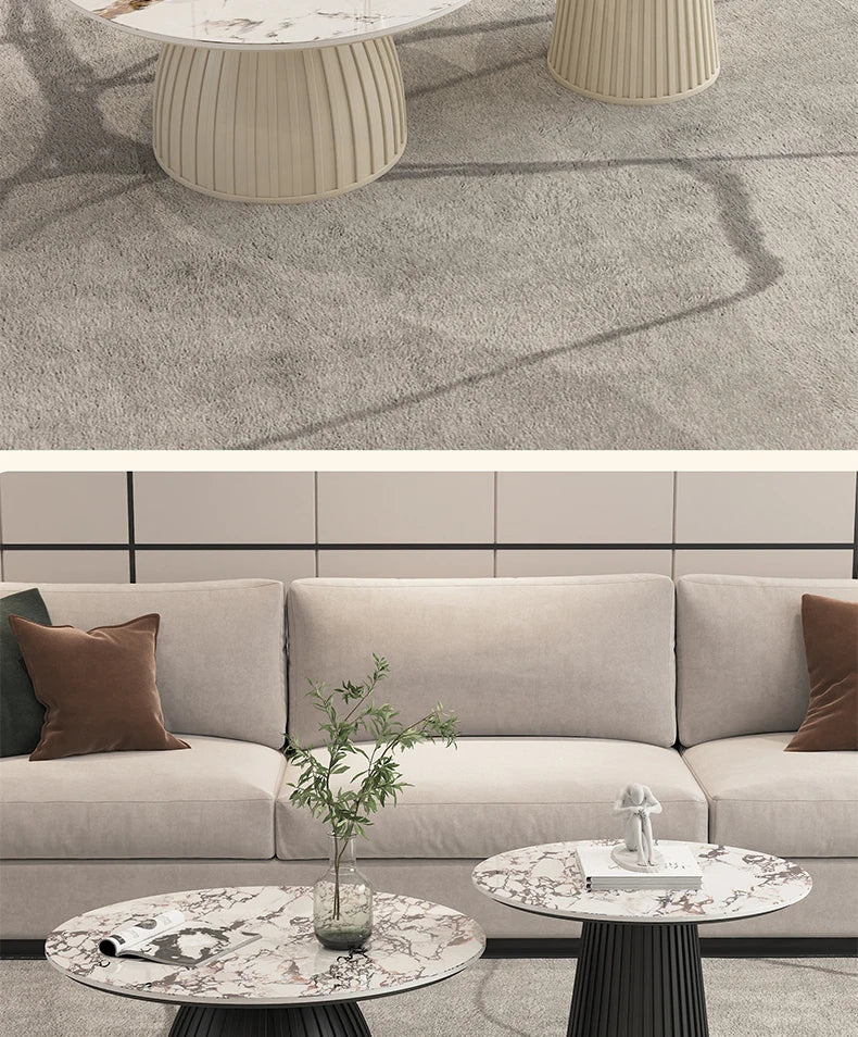 Designer White Coffee Table Round Kitchen Home Unique Coffee Tables Living Room Nordic Tavolino Da Salotto Furniture Decoration