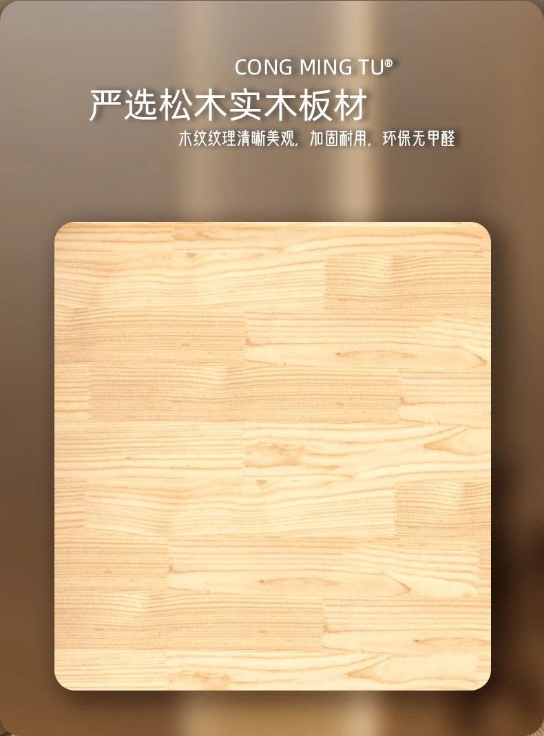 Solid Wood Multifunctional Beauty Salon Trolley Beauty Trolley Three Shelves Tools with Drawers Hair Commercial Furniture