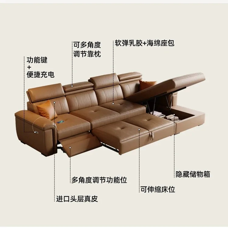 Large Brown Living Room Sofa Back Support Design Recliner Lounges Living Room Sofas Luxury Nordic Divano Adhd Home Furniture