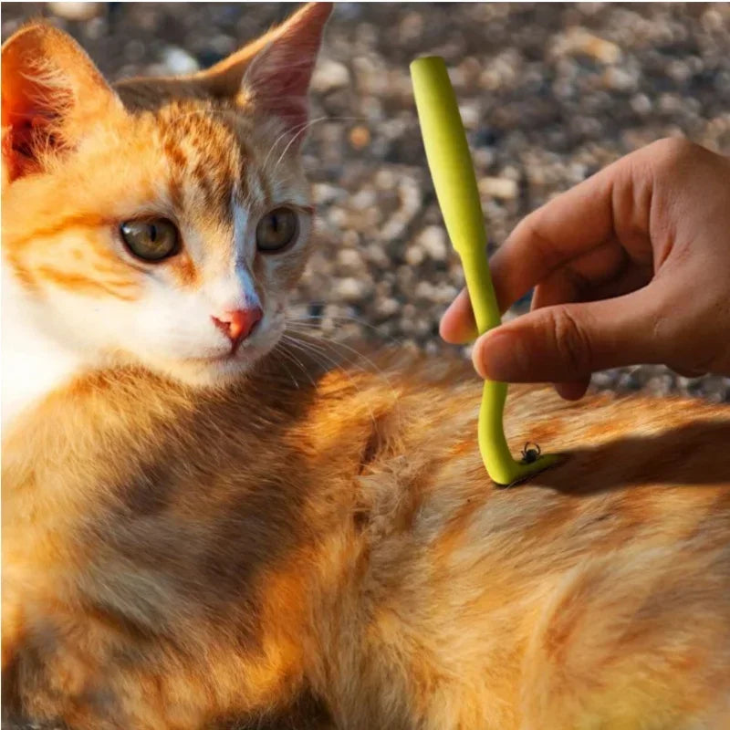 3pcs Flea Remover Hook Tick Remover Tweezer Tick Pull Pet Cat Dog Accessaries Tick Tool Pet Mites Flea Extractor Pet Supplies