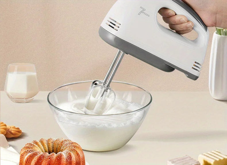 Electric Hand Mixer Kitchen Beater Spiral Whisk Stand Cake Baking Food Blender Egg Beater Cream Dough Hand Electric Mixer