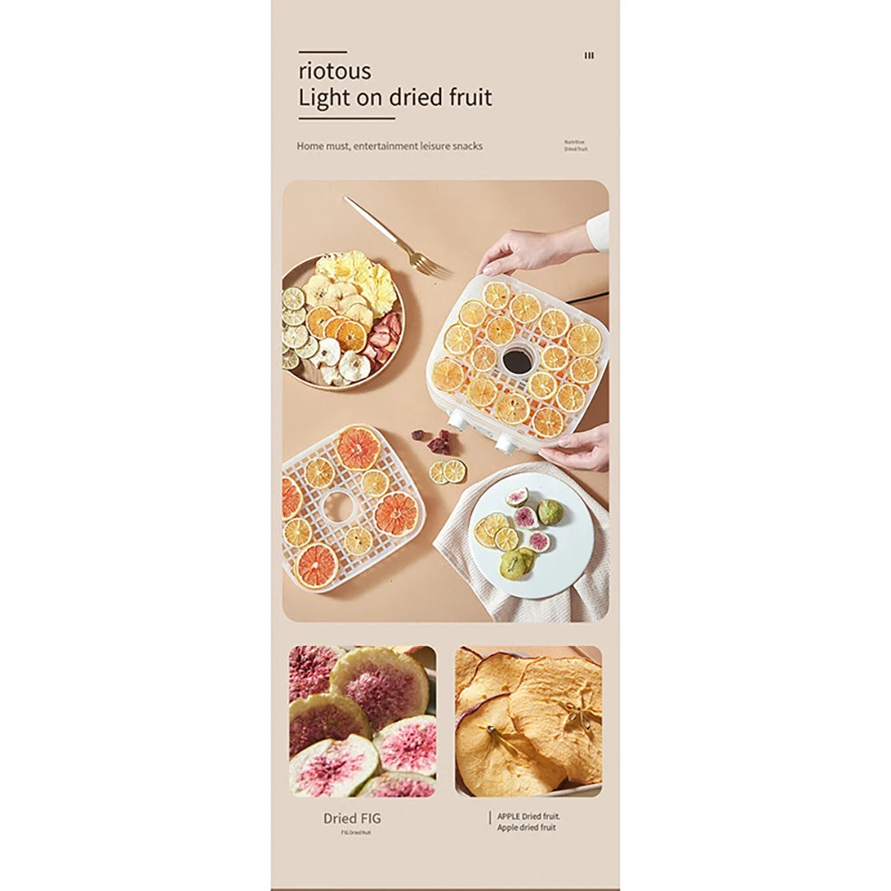 5 Layer Smart Electric Food Dryer 110V 220V Fruit Vegetable Dehydrator Machine for Dry Beef Jerky Meat Fish Tea 식품건조기 음식짤순 건조기시트