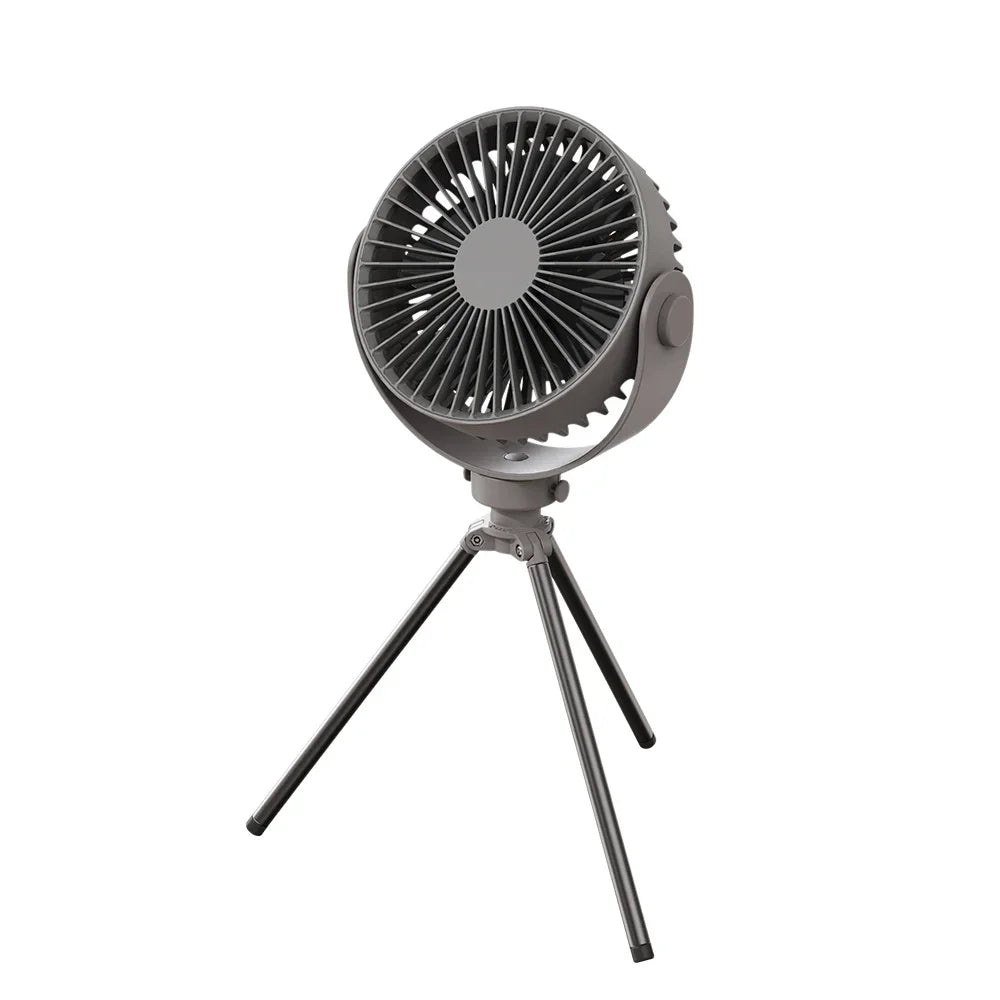 New Home Appliances Portable Tripod Dual Use Fan Ceiling Fan with Rubber Handle and Tripod Bracket Hot Sale Tent Camping Fan