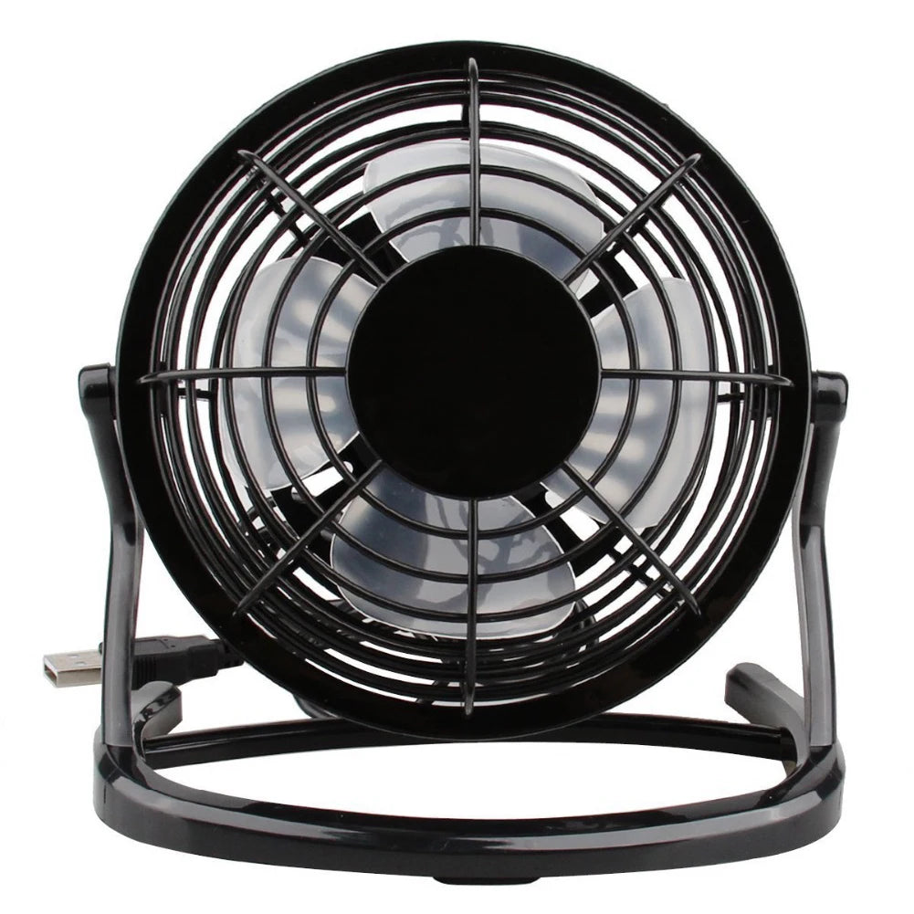 4 Inch Small Desktop Plastic Fan Mini Silent USB Rechargeable Adjustable Portable for Student Dormitory Office Fan Cooling Fan