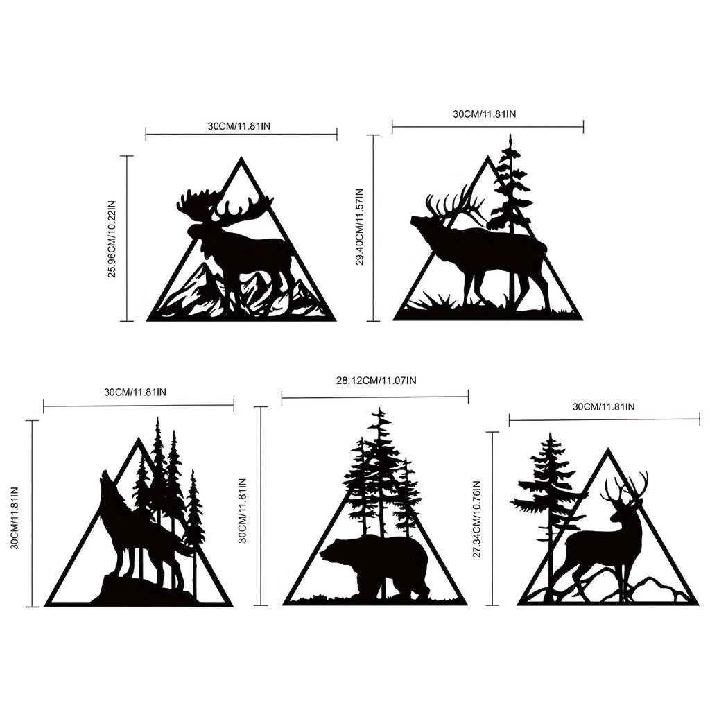 Metal Deer Art Wall Decor, Forest Deer Metal Wall Decor, Metal Forest Deer Sign Forest Deer Sign Wall decor metal wall hanging