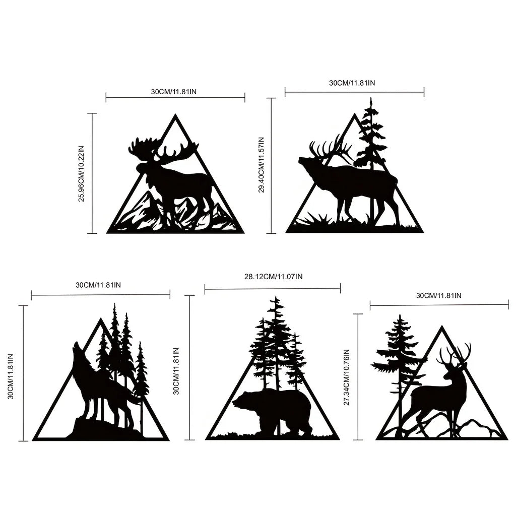 Metal Deer Art Wall Decor, Forest Deer Metal Wall Decor, Metal Forest Deer Sign Forest Deer Sign Wall decor metal wall hanging