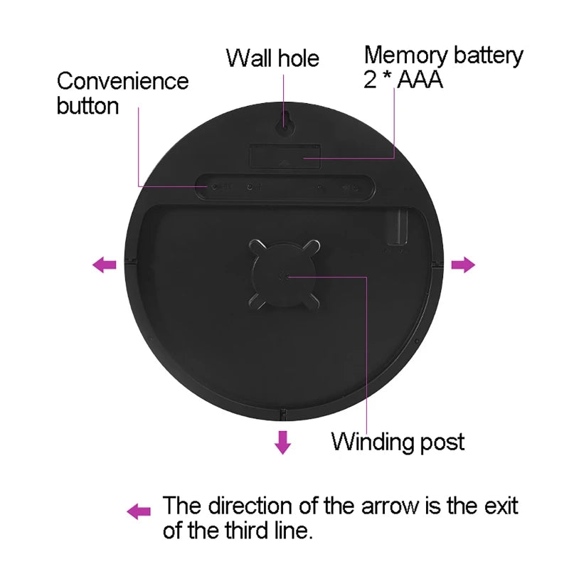 Digital Electronic Clock With calendar Large Display Wall Hanging Clock Home Deco LED Clock Smart dazzling Color Watch