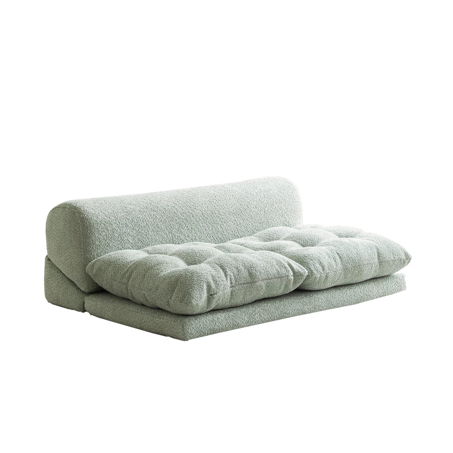 Minimalist White Fabric Living Room Sofa, Super Soft and Comfortable Tatami Module Lazy Sofa, Warm Home Furniture Salon FYLS